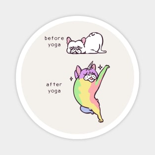 French Bulldog After Yoga Magnet